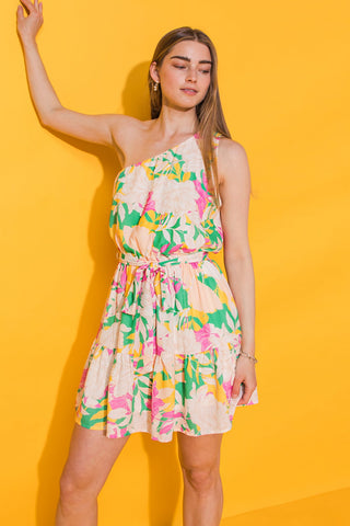 A PIECE OF MY HEART WOVEN MINI DRESS - By Baano