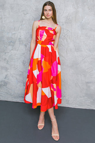 IF YOU DON'T MIND WOVEN MIDI DRESS - By Baano