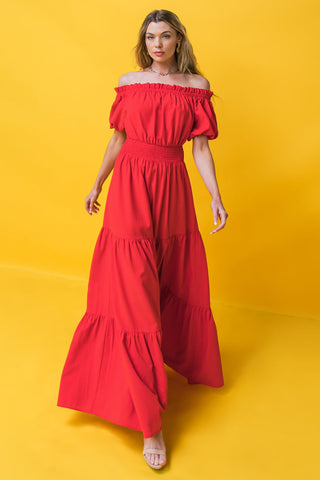 OUT IN THE COUNTRY WOVEN MAXI DRESS - By Baano