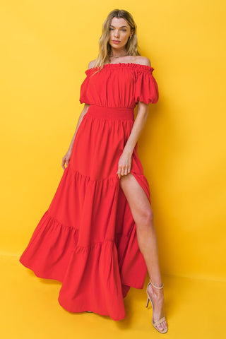 OUT IN THE COUNTRY WOVEN MAXI DRESS - By Baano