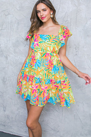 SHINING SANDS WOVEN MINI DRESS - By Baano