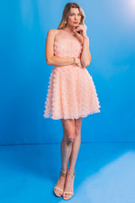 LOST IN A DREAM APPLIQUE MINI DRESS - By Baano