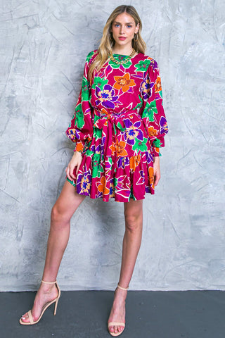 ELEVATED ATTITUDE WOVEN MINI DRESS - By Baano