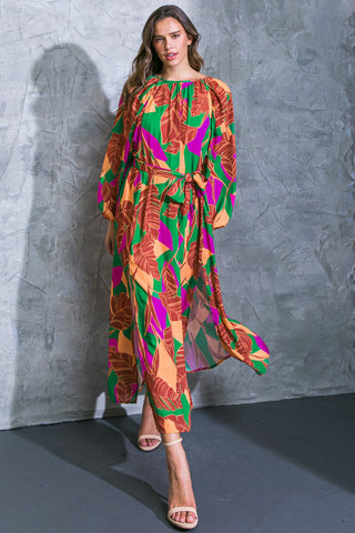 CUE THE CHIC WOVEN MIDI DRESS - By Baano