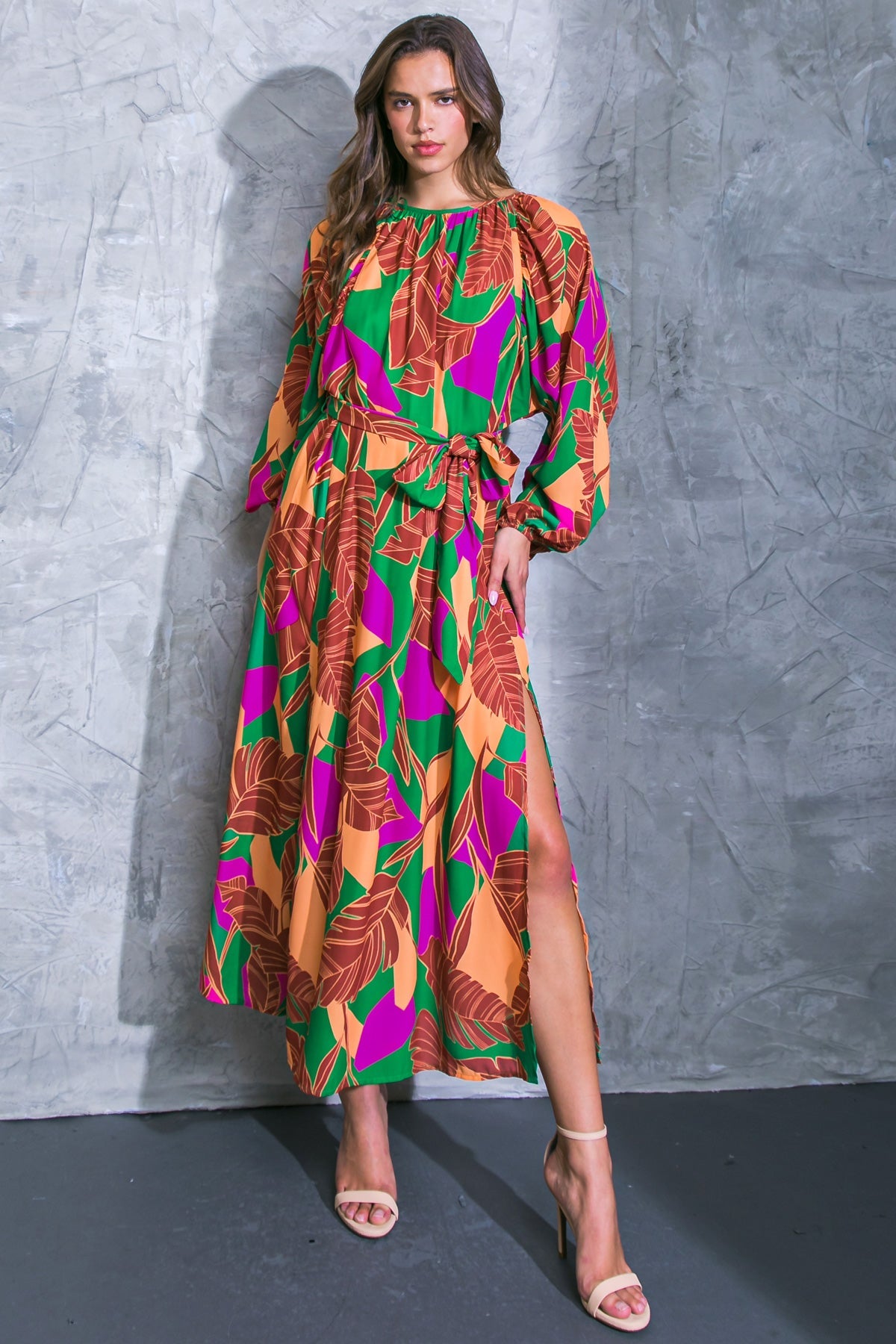 CUE THE CHIC WOVEN MIDI DRESS - By Baano