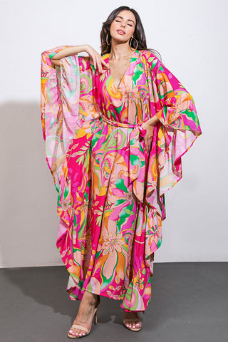 SEASIDE GIRLS WOVEN KAFTAN DRESS - By Baano