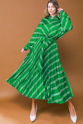 BEST OF EVERYTHING WOVEN MIDI DRESS - By Baano