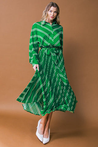 BEST OF EVERYTHING WOVEN MIDI DRESS - By Baano