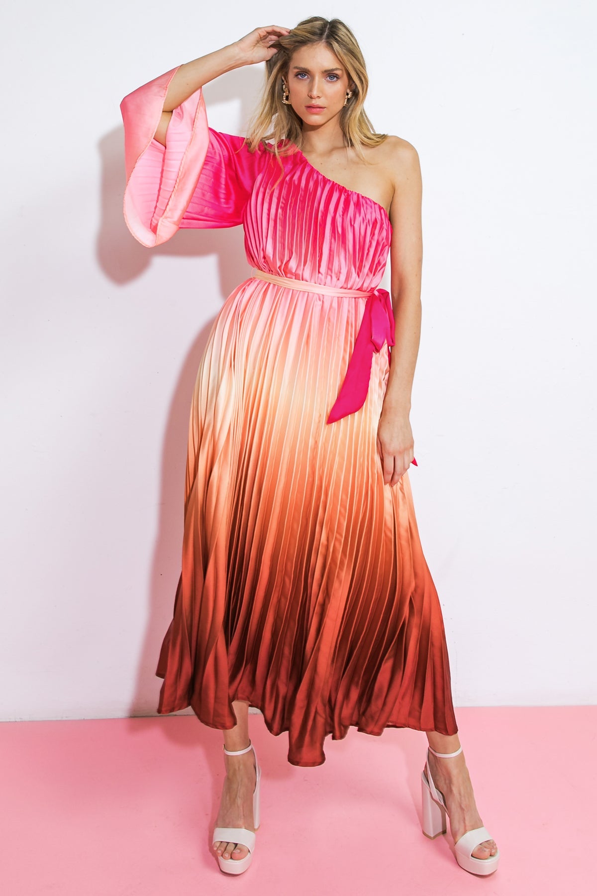 YOU'RE MY LOVER WOVEN MIDI DRESS - By Baano