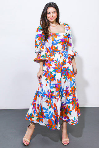 FEELING OPTIMISTIC WOVEN MIDI DRESS - By Baano