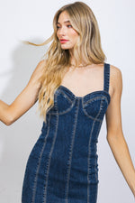 A GREATER LOVE DENIM MIDI DRESS - By Baano