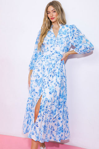 SPECTACULAR MAGIC WOVEN EYELET MIDI DRESS - By Baano