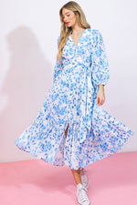 SPECTACULAR MAGIC WOVEN EYELET MIDI DRESS - By Baano