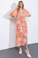 MOST WONDERFUL TIME WOVEN MIDI DRESS - By Baano