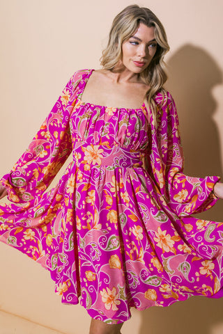THRIVING ALL NIGHT WOVEN MINI DRESS - By Baano