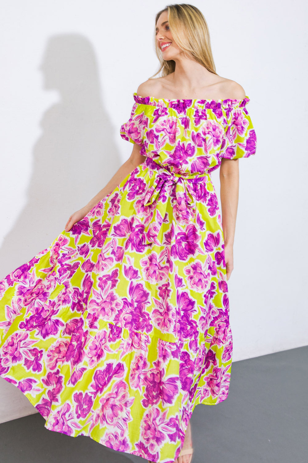 I'M IN CHARGE WOVEN MIDI DRESS - By Baano