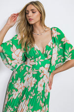 MESSAGE IN A BOTTLE WOVEN MIDI DRESS - By Baano