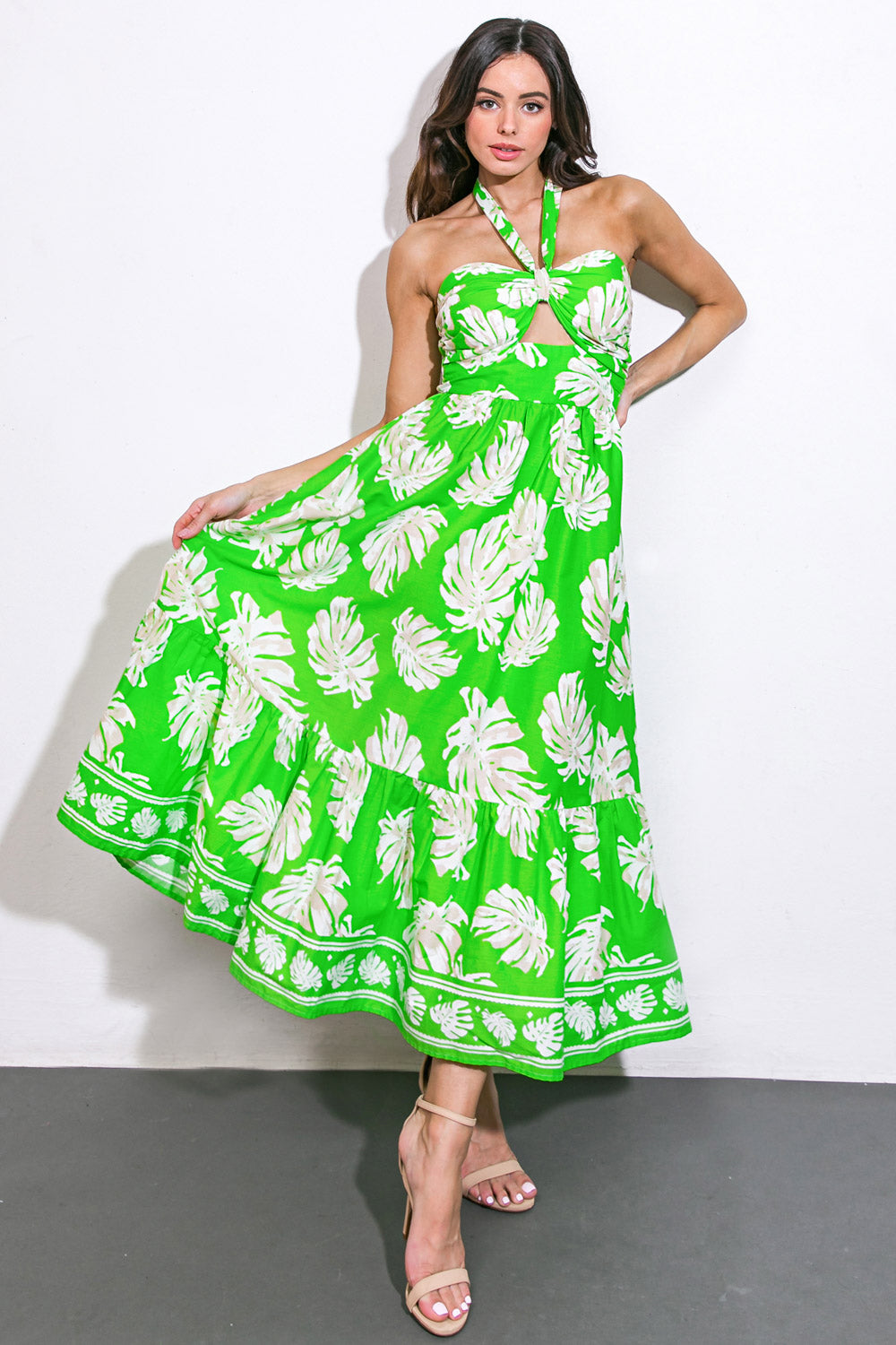 CAUSE A SCENE WOVEN MIDI DRESS - By Baano