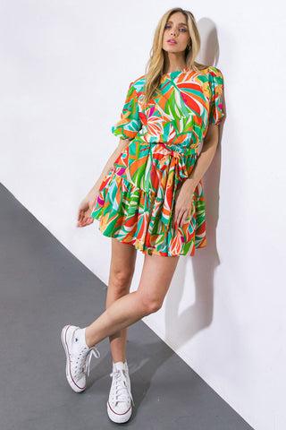 TIME TO START WOVEN MINI DRESS - By Baano