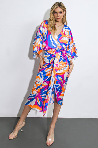 MORE TO SAY WOVEN MIDI DRESS - By Baano
