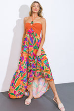 INTO THE THICK OF IT COMBINATION MIDI DRESS - By Baano