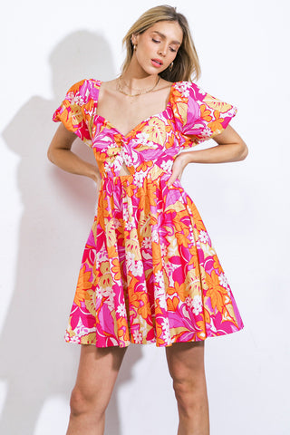 SWEET HARMONY WOVEN MINI DRESS - By Baano
