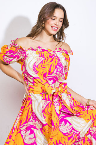 SCENIC OUTINGS WOVEN MINI DRESS - By Baano