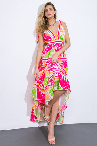 TAKE THE TRAILS WOVEN MAXI DRESS - By Baano