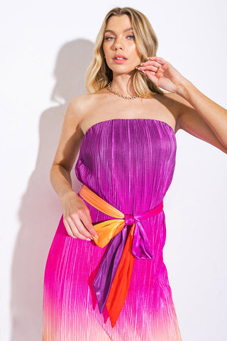 GIVE IT A GO IN GARDEN MIDI DRESS - By Baano