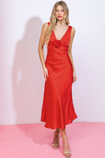 BEYOND WORDS WOVEN MIDI DRESS - By Baano