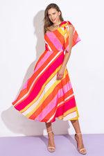 SWEETEN THE DAY WOVEN MIDI DRESS - By Baano