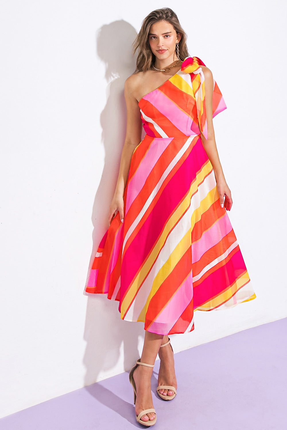 SWEETEN THE DAY WOVEN MIDI DRESS - By Baano