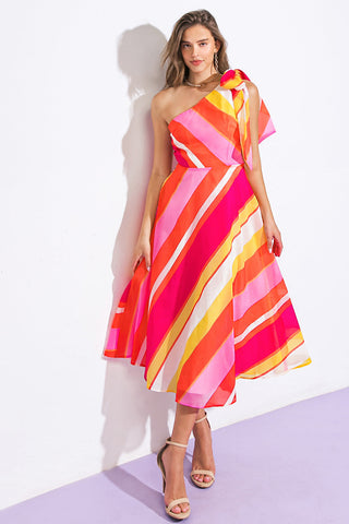SWEETEN THE DAY WOVEN MIDI DRESS - By Baano