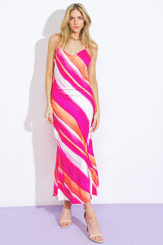 SPRING FLING WOVEN MIDI DRESS - By Baano
