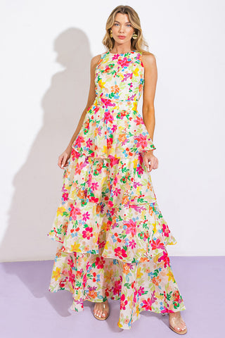 DEL REY HIGH RISE WOVEN MAXI DRESS - By Baano
