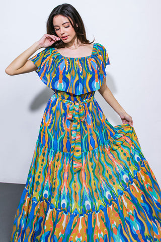 DARE TO BE YOU WOVEN MAXI DRESS - By Baano