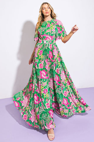 ALL NIGHT REVIVAL WOVEN MAXI DRESS - By Baano