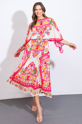 STUCK ON YOU WOVEN MIDI DRESS - By Baano