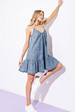 NASHVILLE GIRL WOVEN MINI DRESS - By Baano