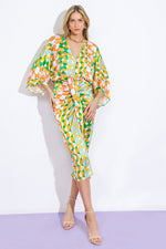 BEST IMPRESSIONS WOVEN SATIN MIDI DRESS - By Baano