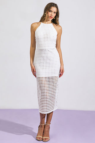 THANKFUL SOUL WOVEN MIDI DRESS - By Baano