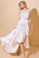 POETRY OF THE HEART WOVEN MIDI DRESS - By Baano