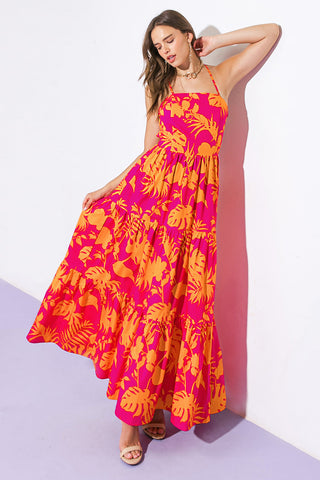 CLOSE TO YOUR HEART WOVEN MAXI DRESS - By Baano