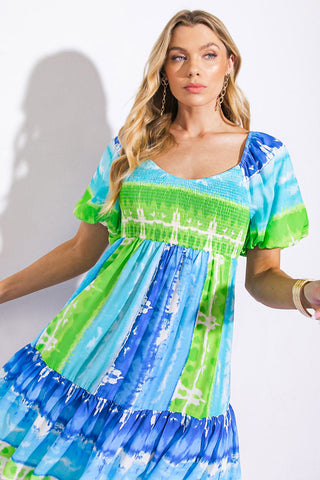 ESSENCE OF SUMMER WOVEN MINI DRESS - By Baano