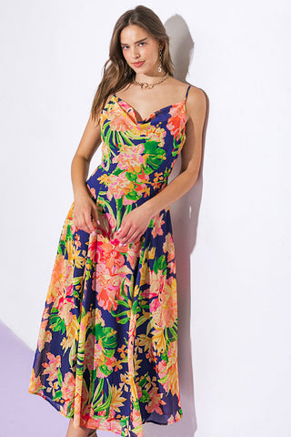 SWEETEST SOUL WOVEN MIDI DRESS - By Baano