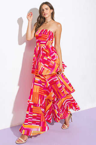 EVENING BREEZE WOVEN MAXI DRESS - By Baano