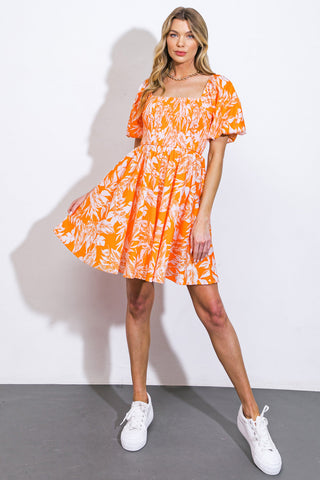 BRINGING THE DRAMA WOVEN MINI DRESS - By Baano