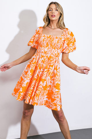 BRINGING THE DRAMA WOVEN MINI DRESS - By Baano
