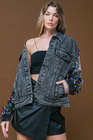 GOING THERE WASHED DENIM JACKET - By Baano