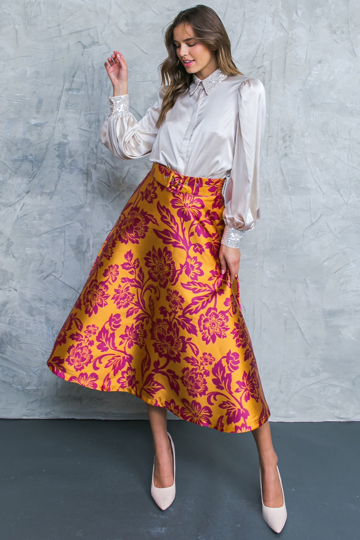 PERFECT REFINEMENT WOVEN SKIRT - By Baano